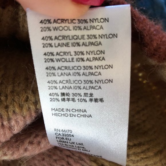 Anthropologie Alpaca Blend Loose Weave V Neck Pullover Sweater Medium - Picture 7 of 7